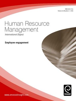 cover image of Human Resource Management International Digest, Volume 16, Issue 3